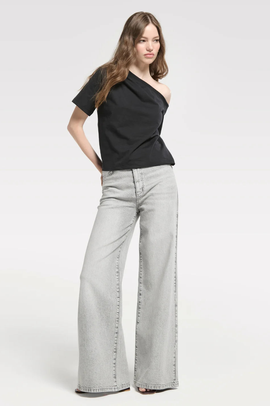 Homage - Rosie Extra Wide Leg Jeans-vooraanzicht