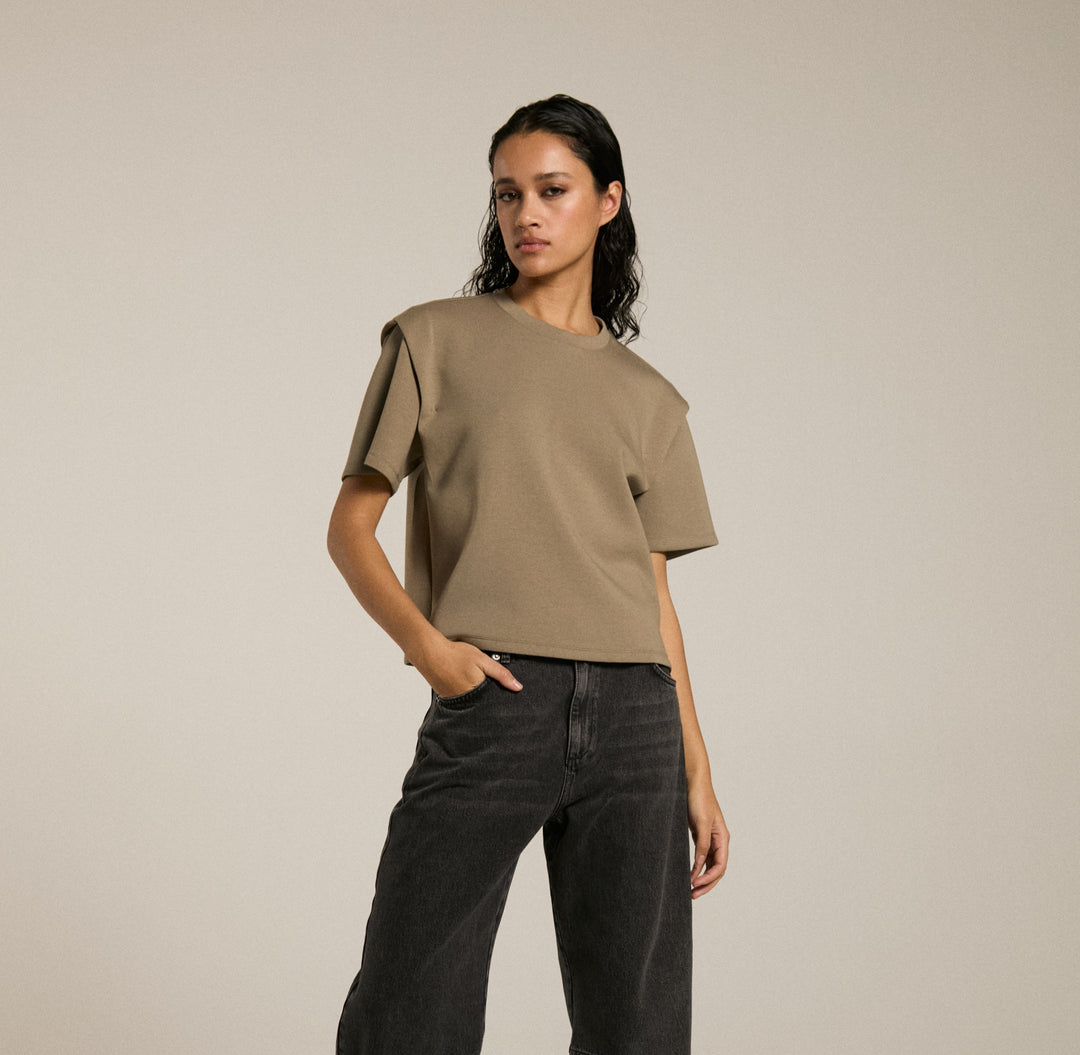 Homage - Top With Shoulder Detail-vooraanzicht