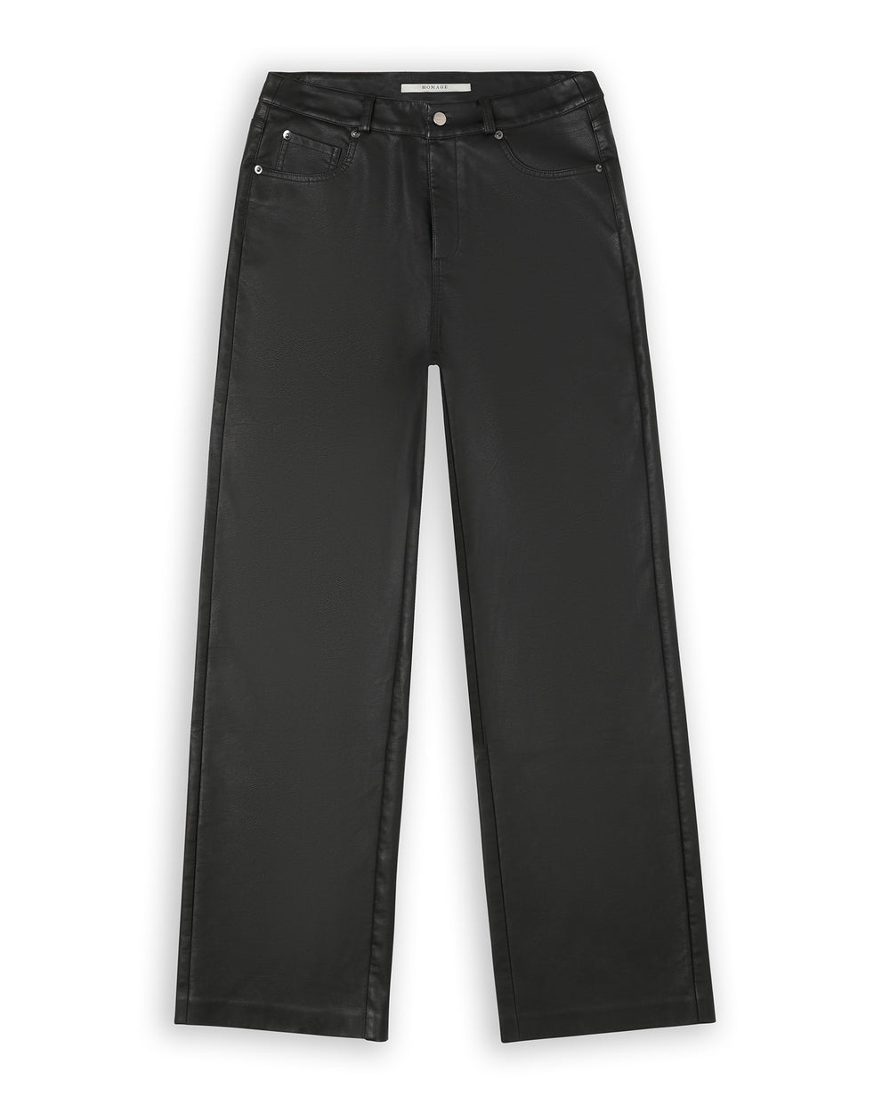 Homage - Vegan Leather Straight Jeans-packshot