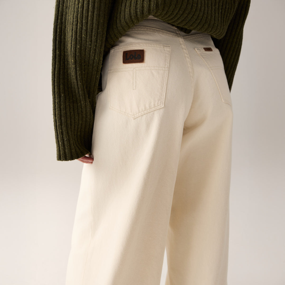 Lois - Marlene Rinse Ecru Wool-achterzijde