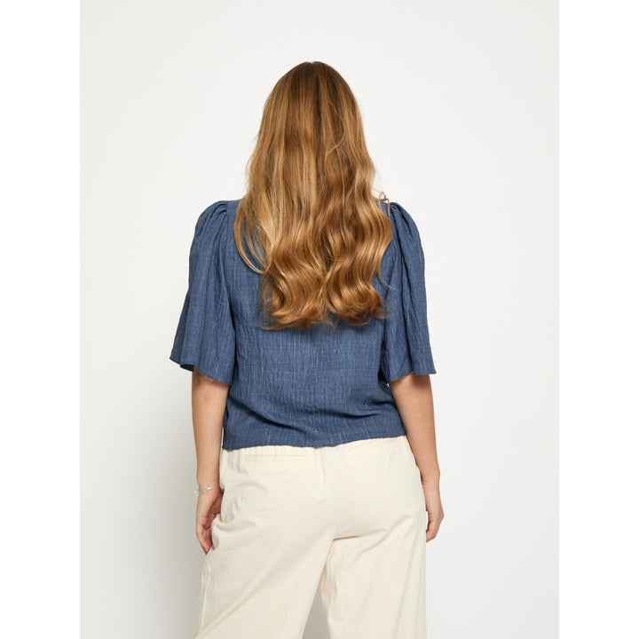 Peppercorn - Gaby Pinstripe Blouse-achteraanzicht