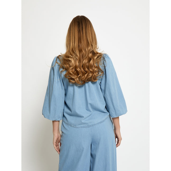 Peppercorn - Nuisa Puff Sleeve Blouse-achteraanzicht