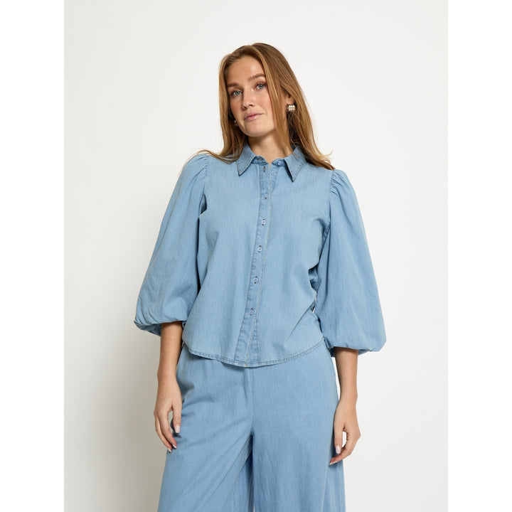 Peppercorn - Nuisa Puff Sleeve Blouse-vooraanzicht
