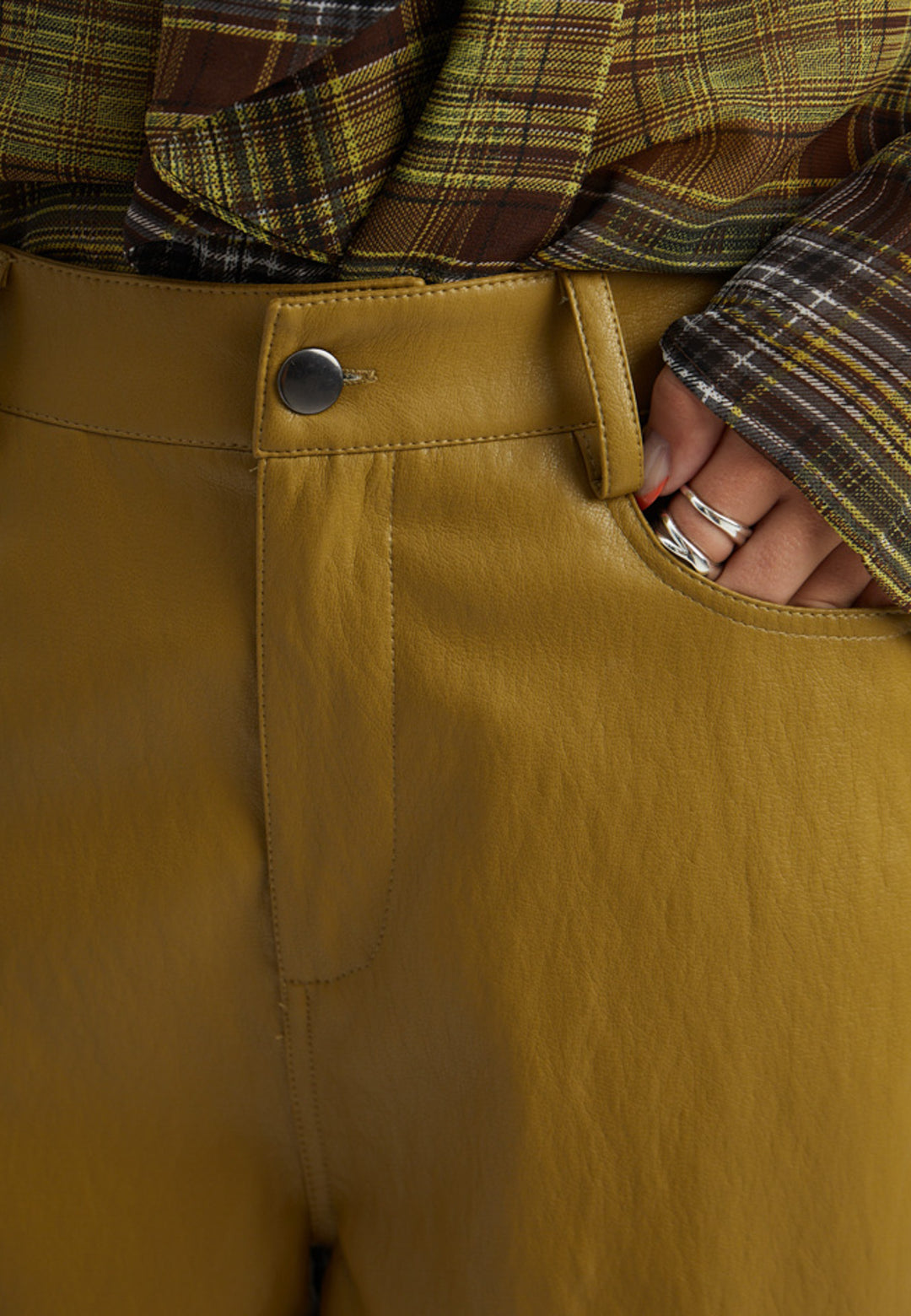 Peppercorn - Sage Namira pants-detailfoto