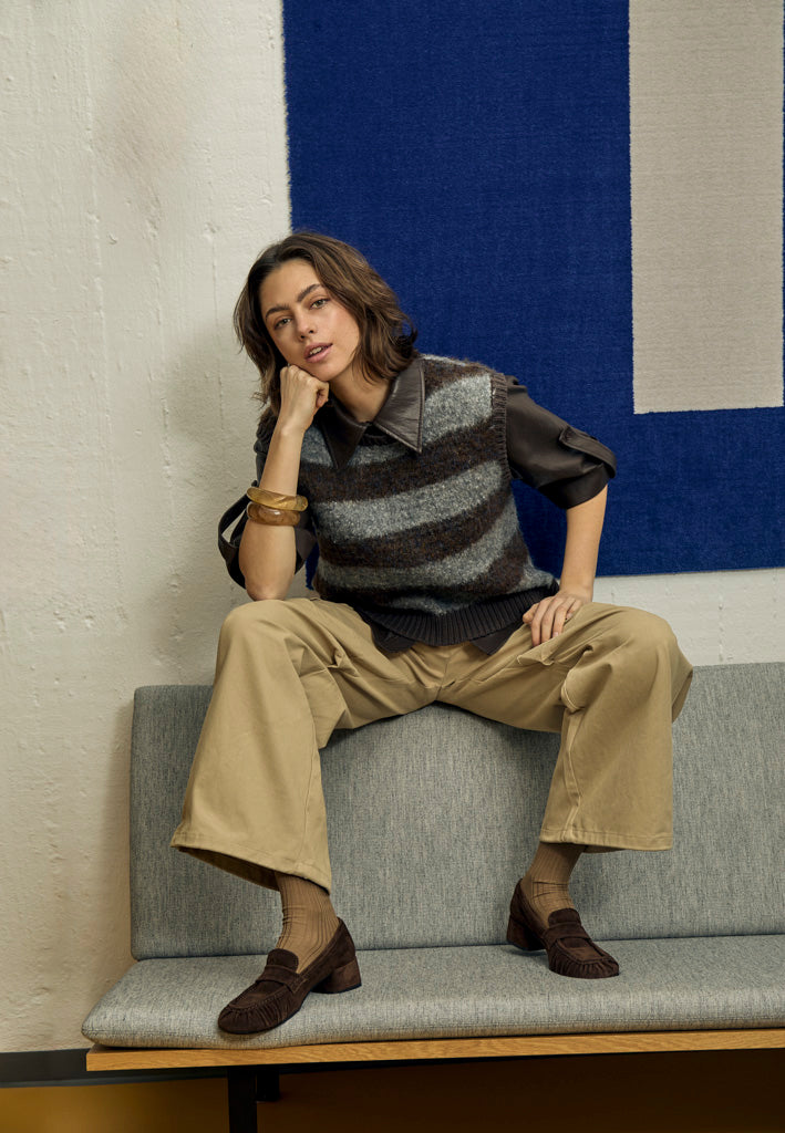 Peppercorn - Sandy cargo pant-vooraanzicht