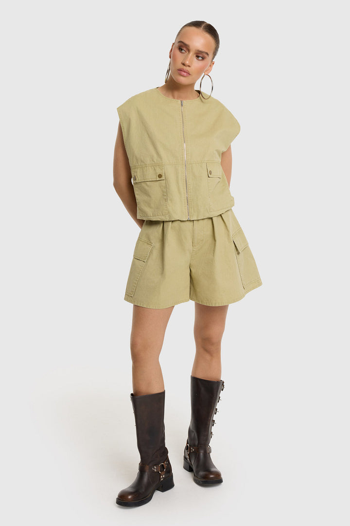Refined Department - NOA Cargo Gilet-voorzijde