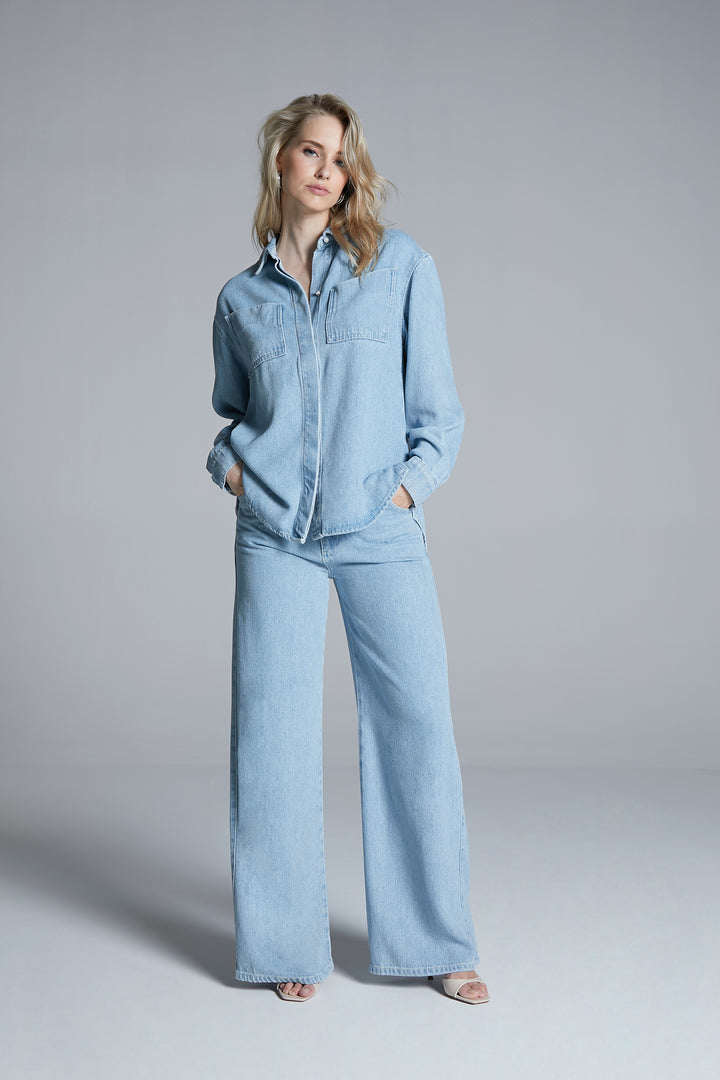 Homage - Flowy Palazzo Jeans