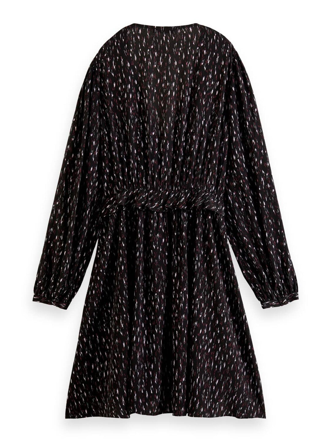 Scotch&Soda - Long-sleeved printed mini dress-packshot achter