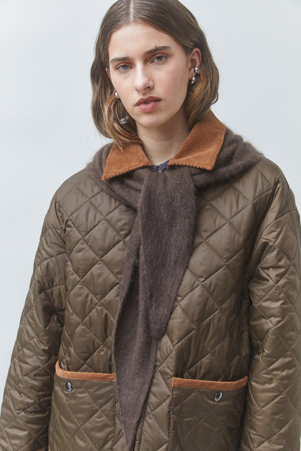 Suncoo - DEBUT Two-tone quilted jacket-voorzijde