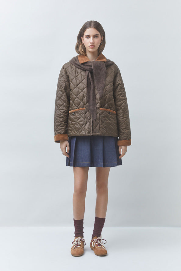 Suncoo - DEBUT Two-tone quilted jacket-vooraanzicht