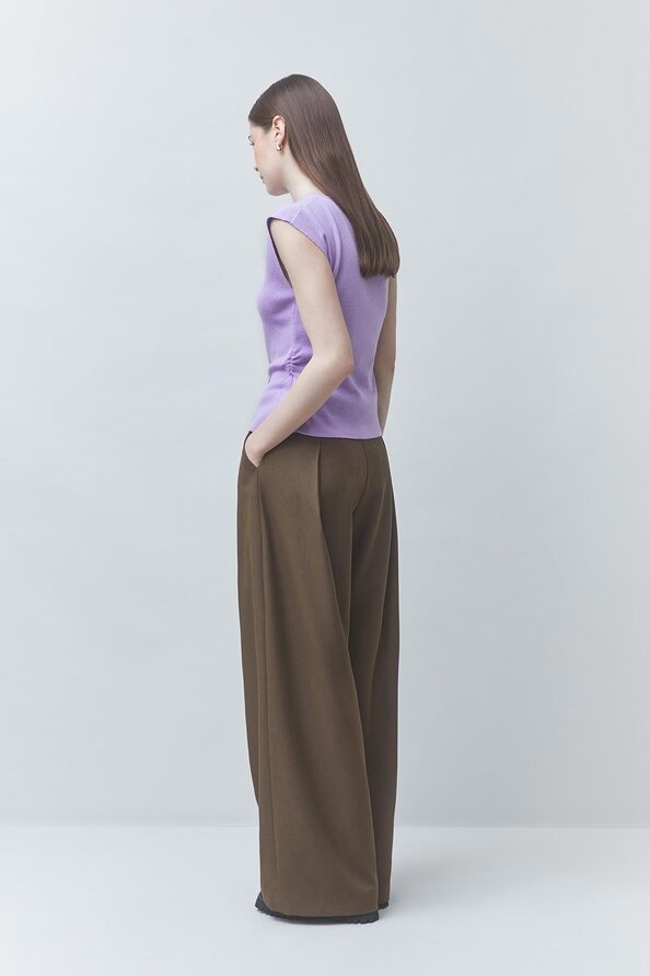 Suncoo - JOKER wide-leg pleated pants-achteraanzicht