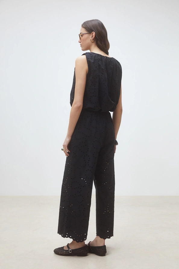 Suncoo - Jane Pants with embroideries-achteraanzicht