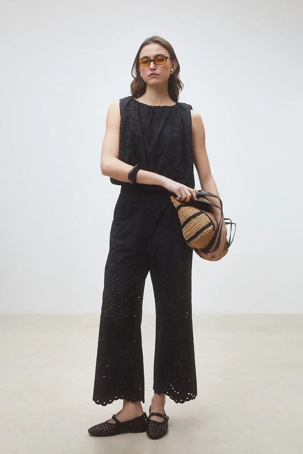 Suncoo - Jane Pants with embroideries-vooraanzicht