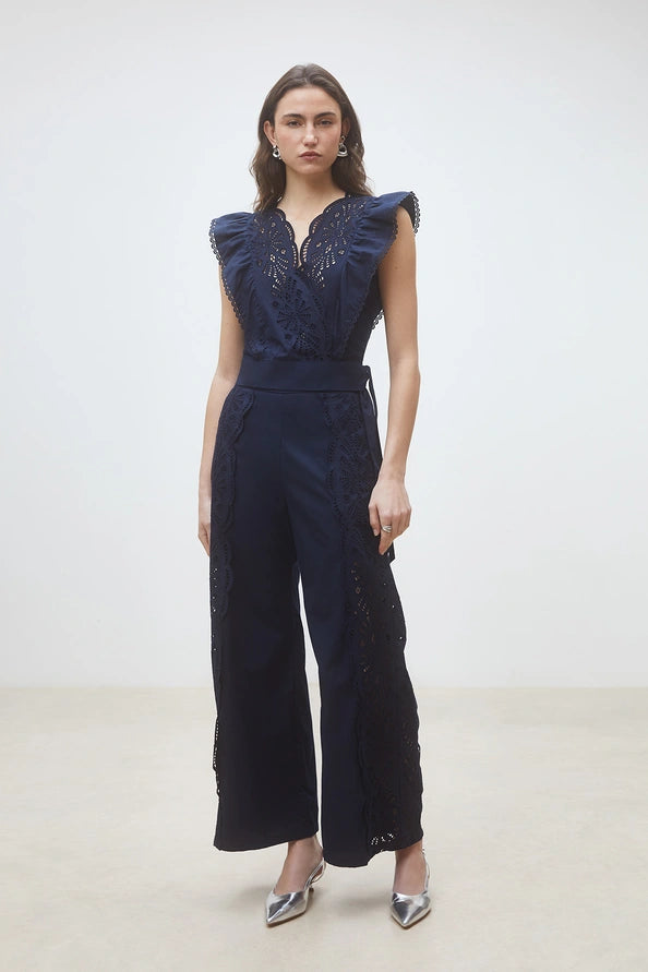 Suncoo - Jules embroidered pants-vooraanzicht