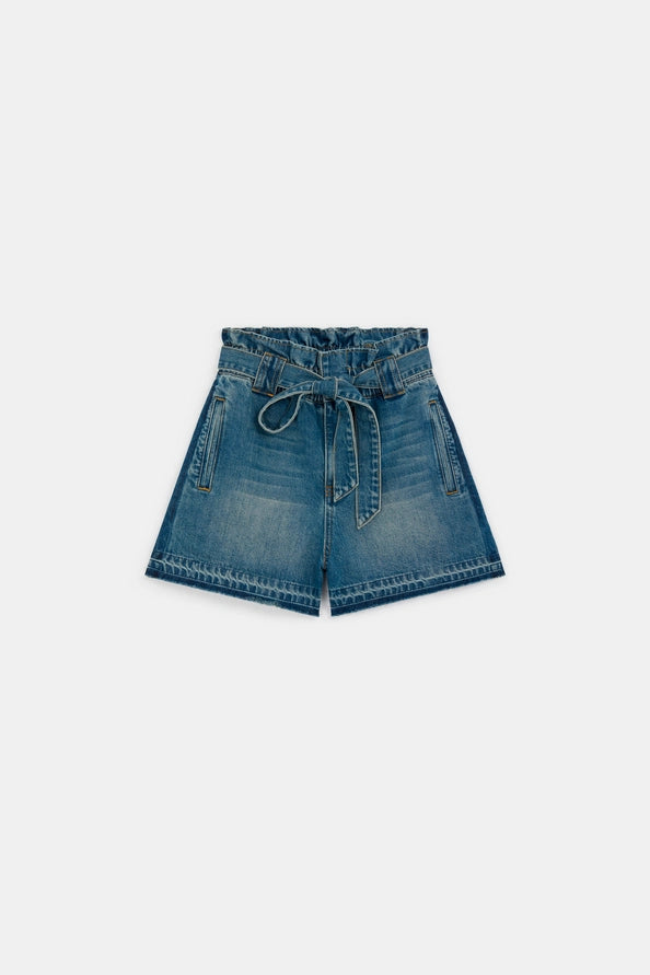 Suncoo - Kiki Paper bag denim shorts-packshot