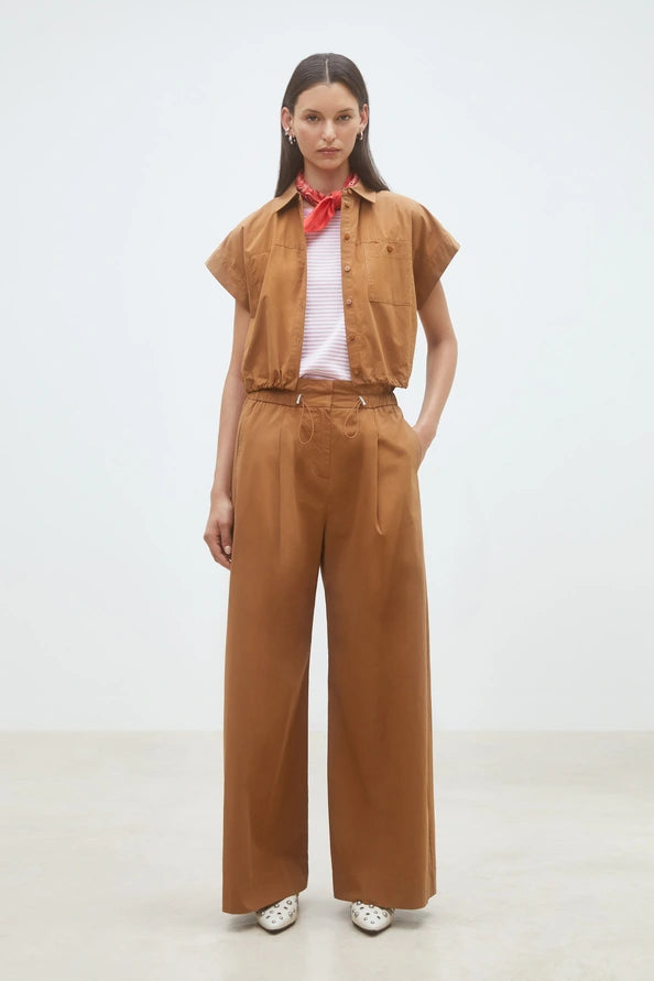 Suncoo - Lorena Short button-down blouse-vooraanzicht