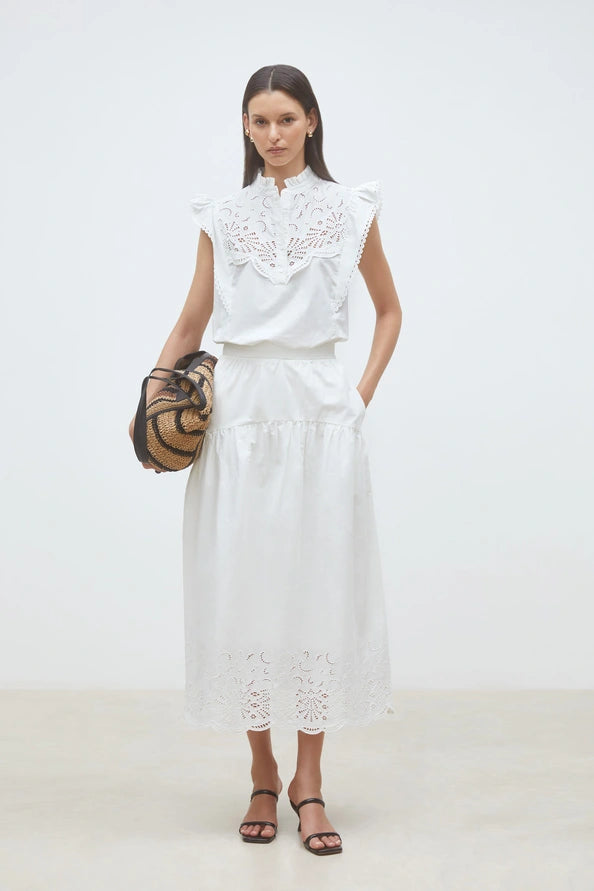 Suncoo - Louna Embroidered Blouse-vooraanzicht