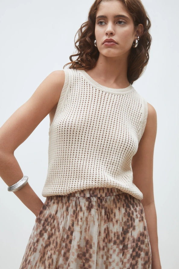 Suncoo - Parikia Openwork knit top-voorzijde
