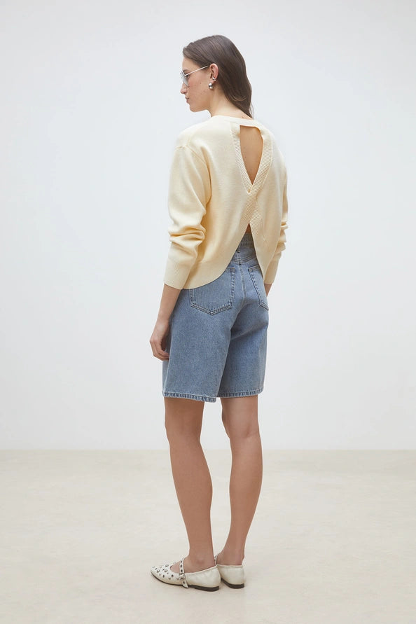 Suncoo - Plamedi jumper with crossover back-zijaanzicht